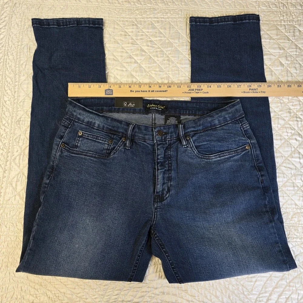 Urban‎ Star Men's Denim 36x32 Slim Fit 2 Way Stretch Jean Street Modern Taper